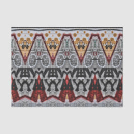 Tribal Native Red Gray Black Gold Pattern Tissuepapier