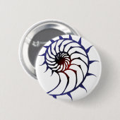 Tribal Nautilus Ronde Button 5,7 Cm (Voorkant /achterkant)