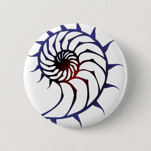Tribal Nautilus Ronde Button 5,7 Cm
