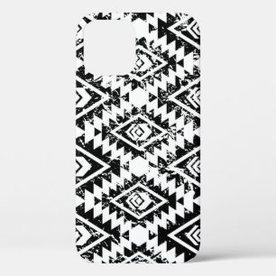 Tribal Navajo: zwart wit geometrisch. Case-Mate iPhone Case