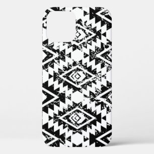 Tribal Navajo: zwart wit geometrisch. Case-Mate iPhone Case