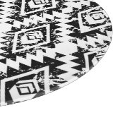 Tribal Navajo: zwart wit geometrisch. Snijplank (Hoek)