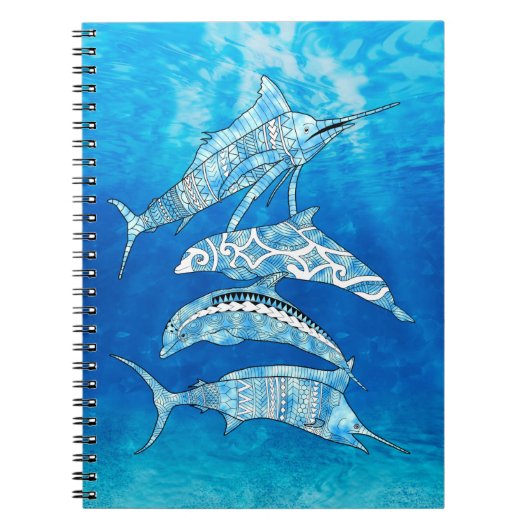 Tribal Ocean Animals Notitieboek (Voorkant)
