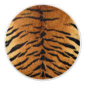Tribal Oerwoud Animal Safari Tiger Print Keramische Knop (Voorkant)
