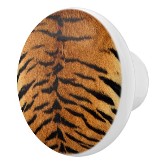 Tribal Oerwoud Animal Safari Tiger Print Keramische Knop (Rechts)