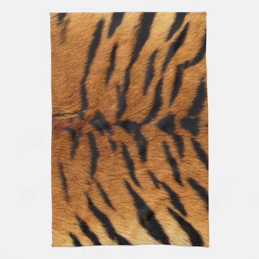 Tribal oerwoud dier Tijger Print Theedoek (Verticaal)