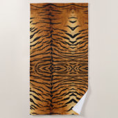 Tribal oerwoud dierenbont Tijger Print Strandlaken (Voorkant)