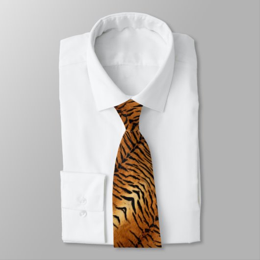 Tribal oerwoud dierenbont Tijger Print Stropdas (Gebonden)