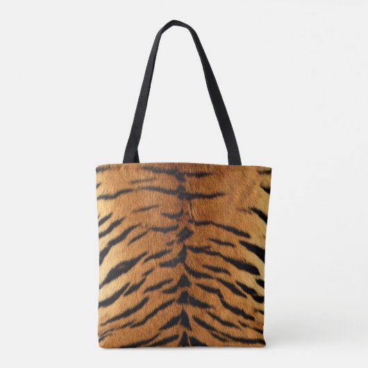 Tribal oerwoud dierenbont Tijger Print Tote Bag (Achterkant)