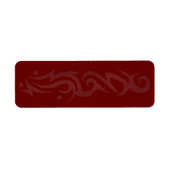 TRIBAL ONTWERP Druk uw eigen adreslabel zegel af Etiket (Voorkant)