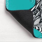 Tribal Orca Brushed Blauwgroen Muismat (Hoek)