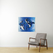 Tribal Orca Killer Whales Wandkleed (In Situ (horizontaal))