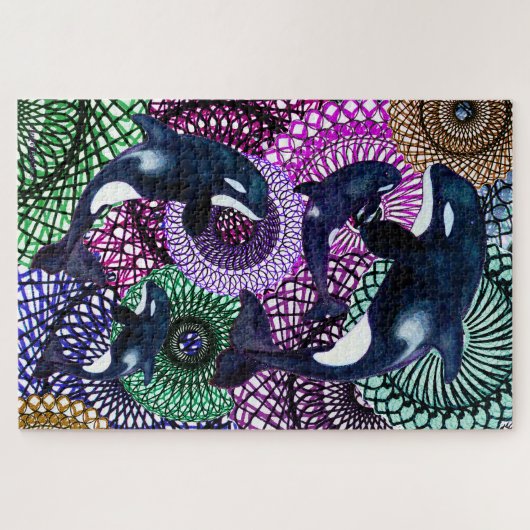 Tribal Orca Legpuzzel (Horizontaal)