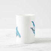 Tribal Orca Whales Porselein Kop (Voorkant)