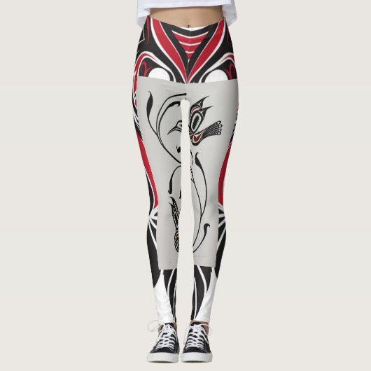 Tribal Owl Majesty Leggings (Voorkant)