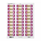 Tribal Paars Return Address Label (Full Sheet)