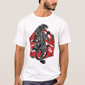 Tribal Panther met Rozen T-shirt