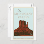 Tribal Park Monument Valley Navajo Briefkaart (Voorkant / Achterkant)