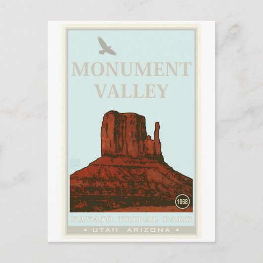 Tribal Park Monument Valley Navajo Briefkaart (Voorkant)