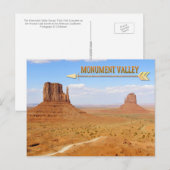Tribal Park Monument Valley Navajo Briefkaart (Voorkant / Achterkant)
