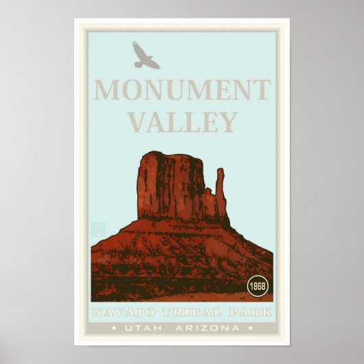 Tribal Park Monument Valley Navajo Poster (Voorkant)