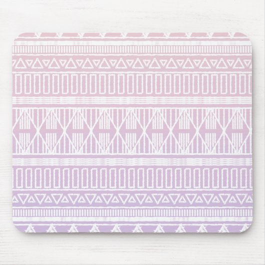 Tribal Pastel Pink Paars Muismat (Voorkant)