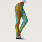 Tribal Patroon II Handgemaakte Yoga Pants Leggings (Rechts)