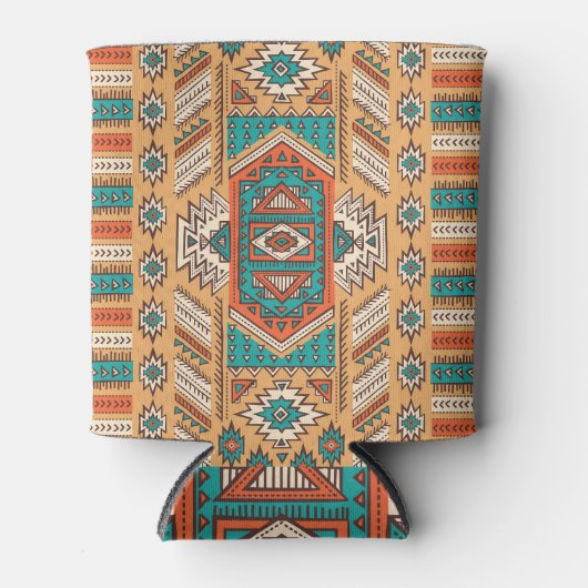 Tribal patroon, perfect voor decor. blikjeskoeler (Voorkant)