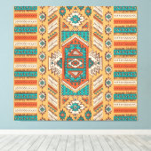 Tribal patroon, perfect voor decor. canvas afdruk (Insitu (Houten vloer))