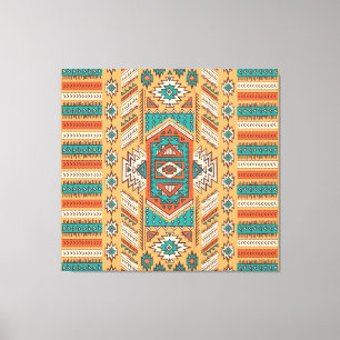 Tribal patroon, perfect voor decor. canvas afdruk