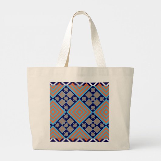 Tribal Patten Grote Tote Bag (Achterkant)