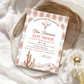 Tribal Pattern Boho Arch Rodeo Western Baby shower Kaart