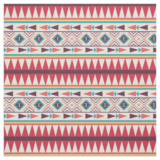 Tribal Pattern Fabric Stof (Swatch)