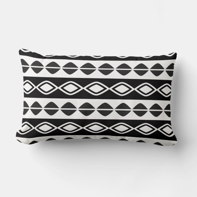 Tribal Pattern Lumbar Pillow Kussen (Voorkant)