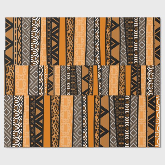 Tribal Pattern Mix Cadeaupapier (Vlak)