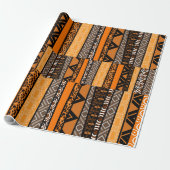 Tribal Pattern Mix Cadeaupapier (Uitgerold)