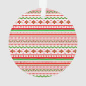 Tribal pattern personalized ornament (achterkant)