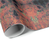  Tribal Pattern Rust Oranje Bull Koe Schedel Cadeaupapier (Rol Hoek)