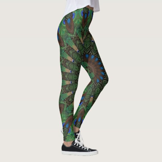 Tribal Pattern Yoga Gym Running Oefening Leggings (Rechts)