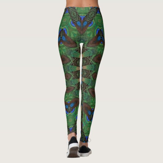 Tribal Pattern Yoga Gym Running Oefening Leggings (Achterkant)