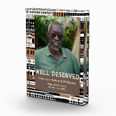 Tribal Patterns Retirement Gift for Black Dad Fotoblokken (Rechts)