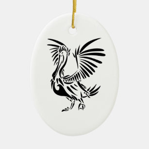 Tribal Pelican Art Keramisch Ornament