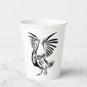 Tribal Pelican Art Papieren Bekers (Voorkant)
