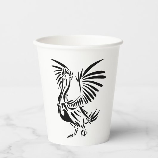 Tribal Pelican Art Papieren Bekers (Voorkant)