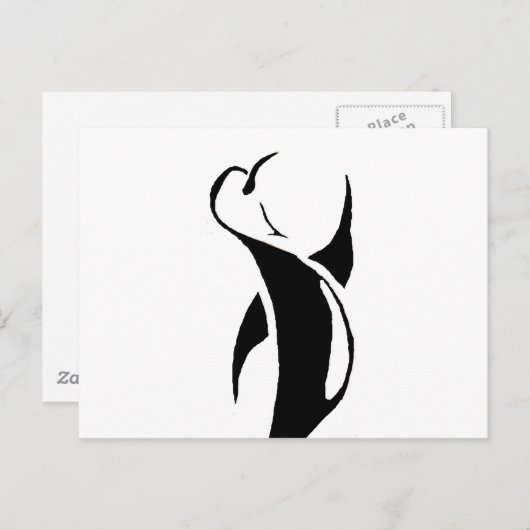 Tribal Penguin Briefkaart (Voorkant / Achterkant)