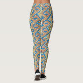 Tribal Peru Geometric Peruvian Patroon Leggings (Achterkant)