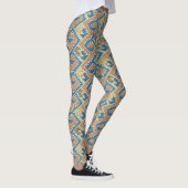Tribal Peru Geometric Peruvian Patroon Leggings (Rechts)