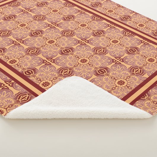 Tribal perzik en mauve deken (3/4)