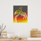 Tribal Phoenix Poster (Keuken)