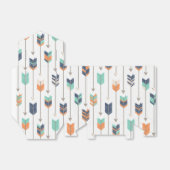 Tribal Pijl Blauw Sinaasappel Groene Favor Box Bedankdoosjes (Uitgevouwen)